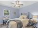 Bedroom with a metal bed frame and side table at 480 Wyatt Grove Church Rd, Gold Hill, NC 28071