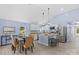 Modern kitchen with island, stainless steel appliances, and white cabinets at 480 Wyatt Grove Church Rd, Gold Hill, NC 28071