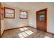 Sunroom with tiled floor and wooden door at 2926 Englewood Dr, Shelby, NC 28150