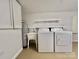 Laundry room with washer, dryer, and utility sink at 124 Lee Mccurry Rd, Lincolnton, NC 28092