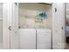 Convenient laundry room with washer and dryer included at 127 Lake View Dr, New London, NC 28127