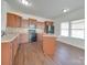 Spacious kitchen featuring an island, stainless steel appliances, and ample cabinetry at 620 Smokehouse Ln, Albemarle, NC 28001