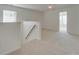 Spacious carpeted bedroom with an open layout at 620 Smokehouse Ln, Albemarle, NC 28001