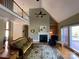 Spacious living room features a fireplace and hardwood floors at 103 Berea Baptist Church Rd, Stanfield, NC 28163