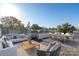 Spacious rooftop deck with city views, seating, and dining area at 916-A Westbrook Dr, Charlotte, NC 28202