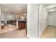 Elegant hallway with tile flooring, leading to living areas and kitchen at 1000 E Woodlawn Rd # 415, Charlotte, NC 28209