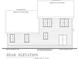 Two-story house rear elevation showing a deck at 325 Bonaventure Dr, Salisbury, NC 28147