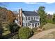 Aerial view of a historic home on a spacious lot at 104 Leslie Loop, Mooresville, NC 28115