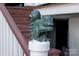 Close up of a decorative squirrel on a stair post at 104 Leslie Loop, Mooresville, NC 28115