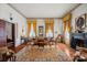 Spacious living room with hardwood floors, period details and comfortable seating at 104 Leslie Loop, Mooresville, NC 28115