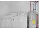 Laundry area with washer, dryer, and hot water heater at 728 Jefferson Ave, Rock Hill, SC 29730