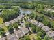 Aerial view of community by the lake at 26508 Sandpiper Ct, Fort Mill, SC 29707