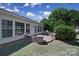 Relaxing patio with seating area and access to home at 26508 Sandpiper Ct, Fort Mill, SC 29707