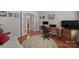 Bright office space with wood floors and built-in desk at 26508 Sandpiper Ct, Fort Mill, SC 29707