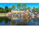 Community entrance with a beautiful waterfall at 26508 Sandpiper Ct, Fort Mill, SC 29707