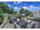 Cozy patio with a table, chairs, and grill at 26508 Sandpiper Ct, Fort Mill, SC 29707