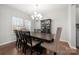 Dining room with hardwood floors and chandelier lighting at 1568 Whitman Ct, York, SC 29745