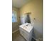 Vanity with sink and mirror in updated bathroom at 2123 W 6Th Ave, Gastonia, NC 28052