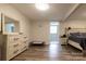 Finished basement bedroom with dresser, full bath access, and walk-in closet at 907 Bethlehem Rd, Kings Mountain, NC 28086