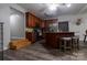 Modern kitchen with island, stainless steel appliances, and wood cabinetry at 907 Bethlehem Rd, Kings Mountain, NC 28086