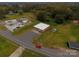 Aerial view of commercial property with building and adjacent gas station at 907 Bethlehem Rd, Kings Mountain, NC 28086