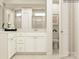 Elegant bathroom with double vanity and separate shower at 4476 Potter Wheel Dr, Fort Mill, SC 29715