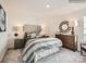 Charming bedroom with wood dresser and unique wall art at 4468 Potters Wheel Dr, Fort Mill, SC 29715