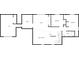 Second-floor layout featuring two bedrooms and a full bath at 1259 Blacksnake Rd, Stanley, NC 28164