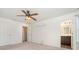 Spacious bedroom with ensuite bathroom and ceiling fan at 14034 Clayborn St # 28, Midland, NC 28107