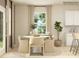 Bright dining room with round table and chairs near the kitchen at 1793 Otter Perch Ln, Fort Mill, SC 29715