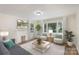 Spacious living room with a fireplace, large windows, and stylish furniture at 201 Mccubbins St, Salisbury, NC 28144