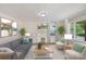 Spacious living room with a fireplace, large windows, and stylish furniture at 201 Mccubbins St, Salisbury, NC 28144