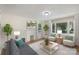 Spacious living room with a fireplace, large windows, and stylish furniture at 201 Mccubbins St, Salisbury, NC 28144