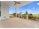 Relaxing covered porch overlooking a pond at 108 Augusta Ln, Shelby, NC 28150