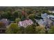 Aerial view of upscale neighborhood with lakefront properties at 102 Eastham Ct, Mooresville, NC 28117