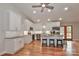 Open concept kitchen with island and stainless steel appliances at 105 Pelican Ct, Mooresville, NC 28117