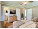 Bright bedroom with hardwood floors and stylish decor at 961 Shallowbrook Dr, Chester, SC 29706