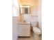 Small bathroom with pedestal sink and tiled floor at 961 Shallowbrook Dr, Chester, SC 29706