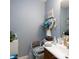 Small bathroom with toilet and vanity at 6201 Sunbridge Ct, Charlotte, NC 28269