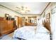 Spacious main bedroom with wood furniture and large bed at 1668 Lane Rd, Mount Holly, NC 28120