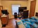 Bedroom with double bed, dresser, and workspace at 1668 Lane Rd, Mount Holly, NC 28120