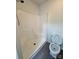 Updated bathroom with a shower/tub combo and toilet at 2123 Carriage Woods Ln, Kannapolis, NC 28081