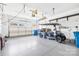 Spacious garage with golf cart and ample storage at 131 Chimney Rock Ct, Denver, NC 28037