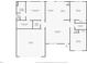 One-story floor plan with 2 bedrooms, 2 bathrooms, and a 2-car garage at 275 Bonaventure Dr, Salisbury, NC 28147