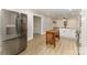 Modern kitchen with stainless steel appliances and kitchen island at 5020 Foster Rd, Cleveland, NC 27013