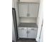 Gray cabinets with granite countertops and black hardware at 929 Roxburgh Ave # 51, Rock Hill, SC 29732