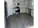 Modern kitchen with stainless steel appliances and gray flooring at 929 Roxburgh Ave # 51, Rock Hill, SC 29732