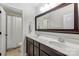 Bathroom with double vanity and shower at 7006 Garden Hill Dr, Huntersville, NC 28078