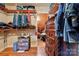 Large walk-in closet with dresser and shelving at 831 College Ave, Shelby, NC 28152