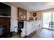 Home bar with cabinetry and access to outdoor patio at 831 College Ave, Shelby, NC 28152